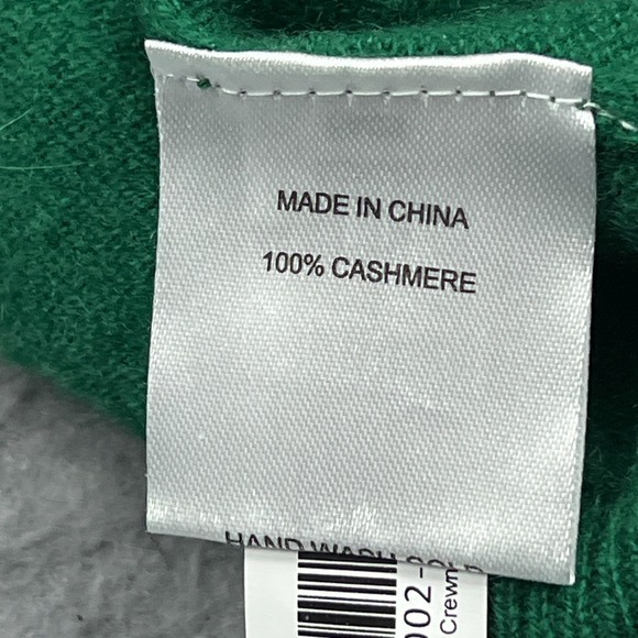 Quince Sweater Women's Large Green Mongolian 100% Cashmere Crewneck Pullover Top - Picture 6 of 11